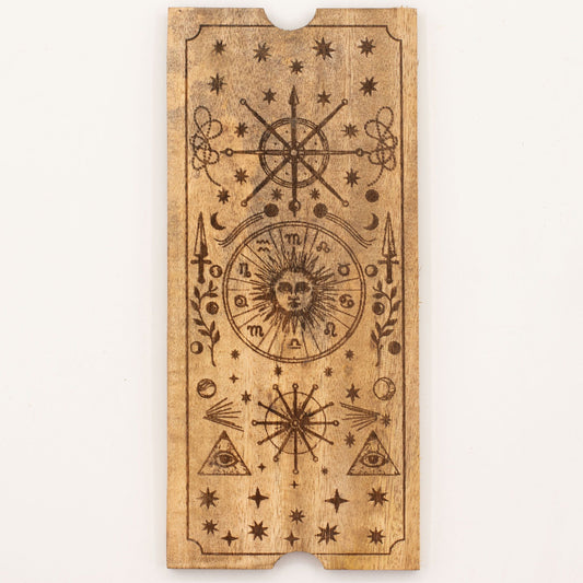 Four Section Tarot Box with Card Holder