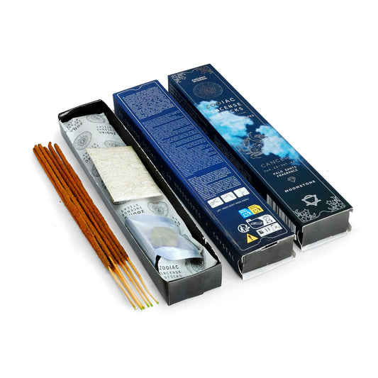 Palo Santo Zodiac Gemstone Crystal Incense - Cancer