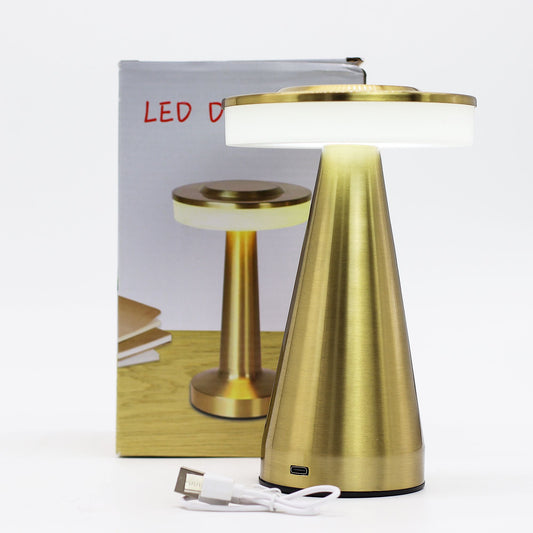 Touch Lamp - Tall Stem Copper - USB (C) - Rechargable (400 Watt)