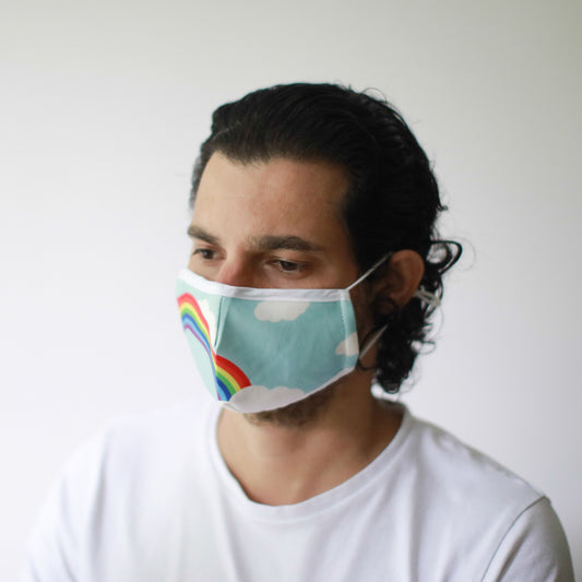 Reusable Fashion Face Mask - Rainbow (Adult)