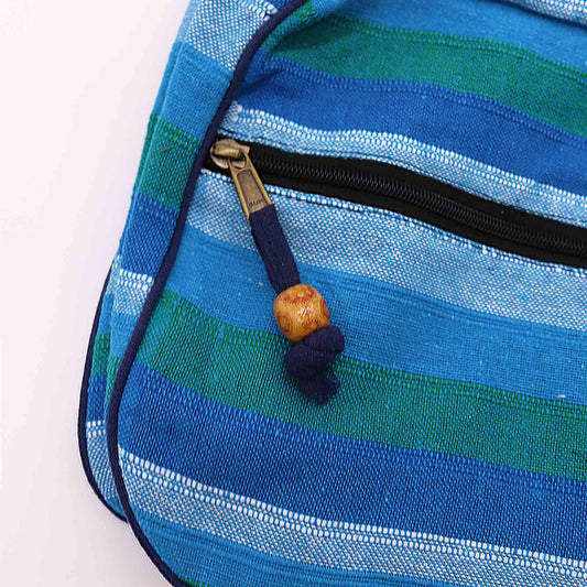 Lrg Nepal Sling Bag (Adjustable Strap) - Blue Rivers