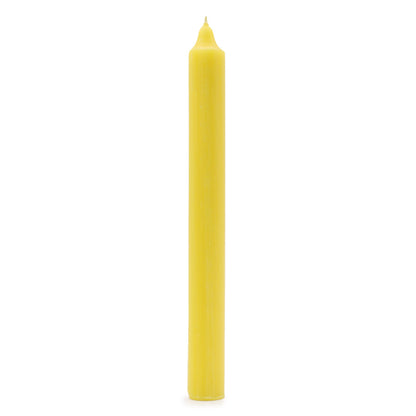 Solid Colour Dinner Candle Set - Pack of 21 - Rustic Lemon
