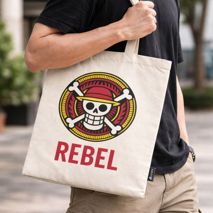 Nomad Sari Iconic Basic Tote Bag - REBEL - Natural 4oz
