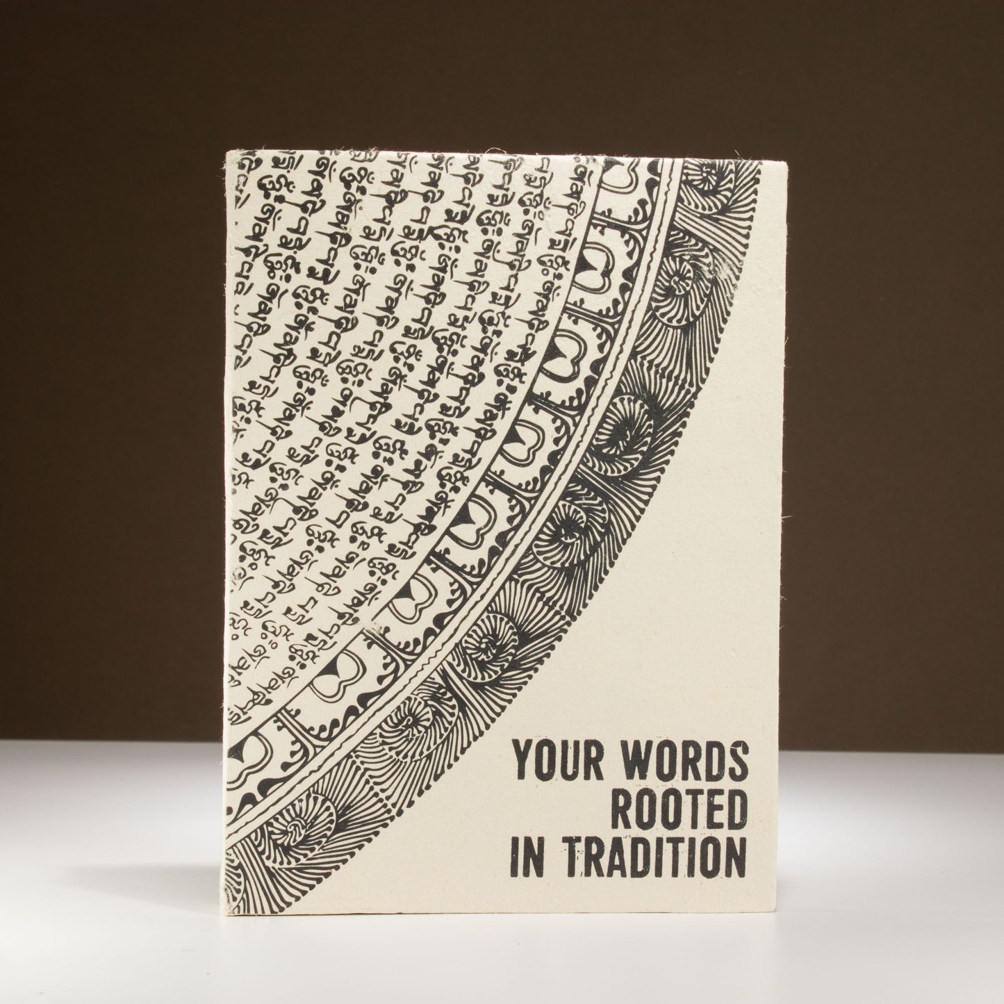 Lokta Inspiration Notebook – Your Words – Large (21x15cm) – 45 Leaves – Includes Bookmark