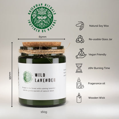 Greenman Woodwick Soy Candle - Fig & Cassis
