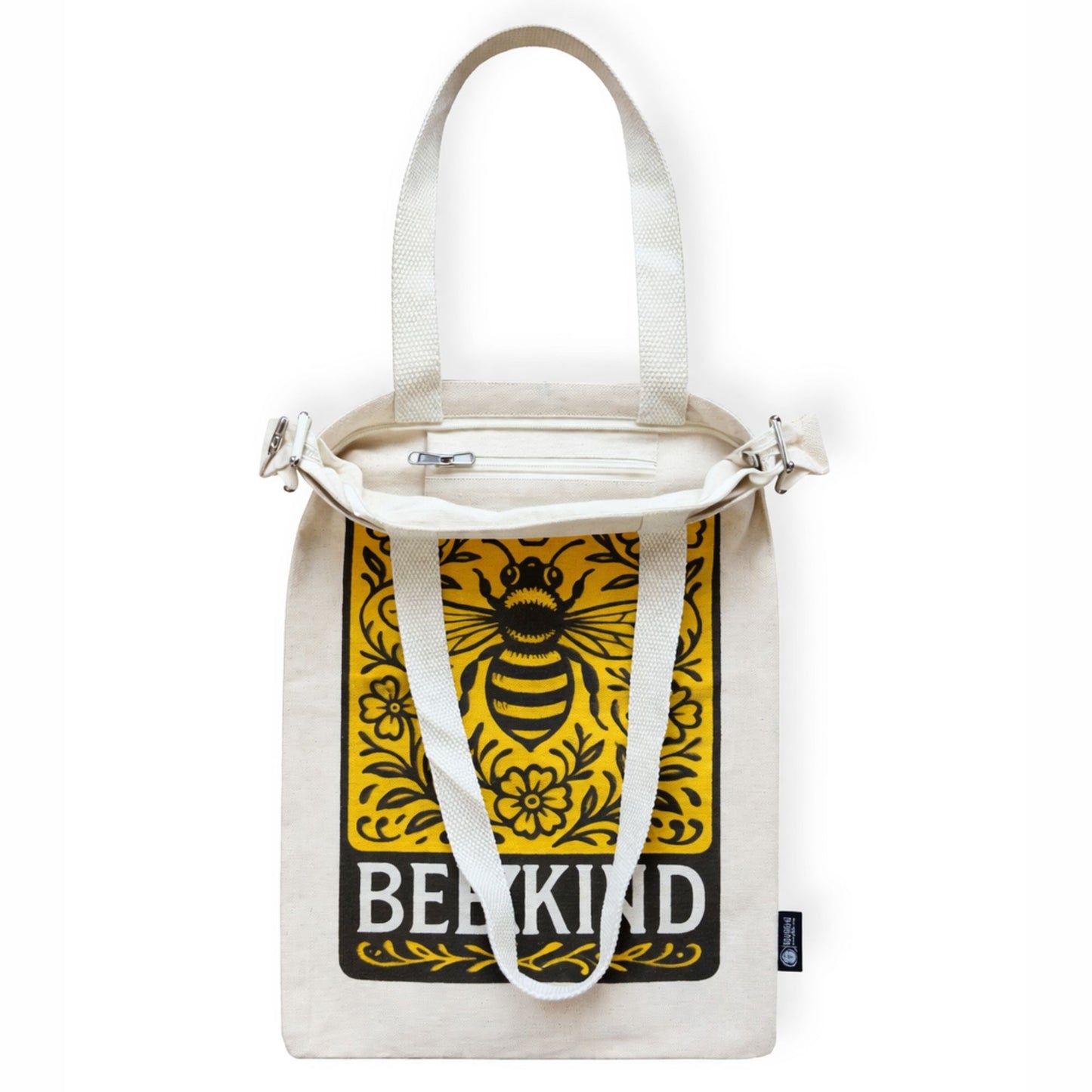 Nomad Sari Iconic Toni Tote Bag - Bee Kind - Natural 10oz