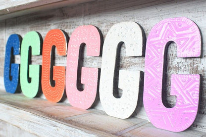 Letter "G" - Assorted Colours - 15cm