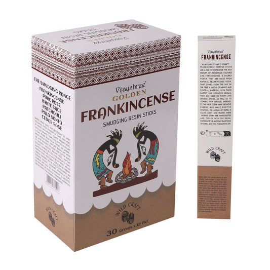 Golden Frankincense Smudging Resin Sticks – 30g