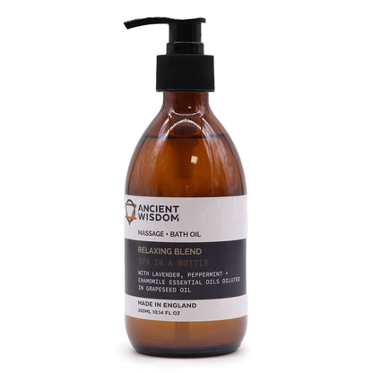 Aromatherapy Massage and Bath Oil - Relaxing 300ml
