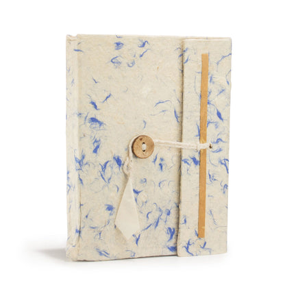 Lokta Mixed Blue Cotton Notebook – Medium (15x12cm) – 45 Leaves