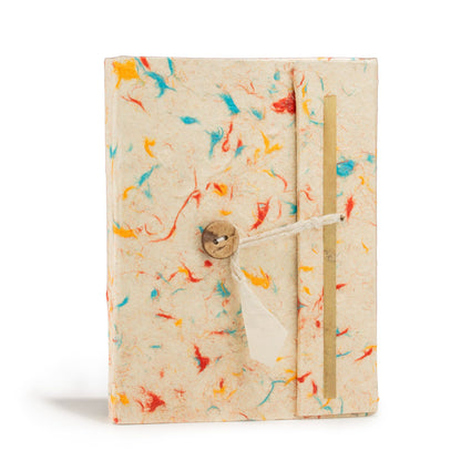 Lokta Mixed Colour Cotton Notebook – Medium (15x12cm) – 45 Leaves
