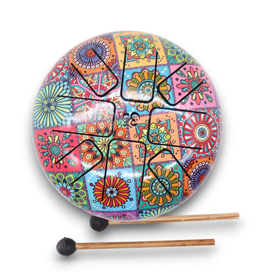 Med Hapi Drum Multi Coloured - 17x13cm
