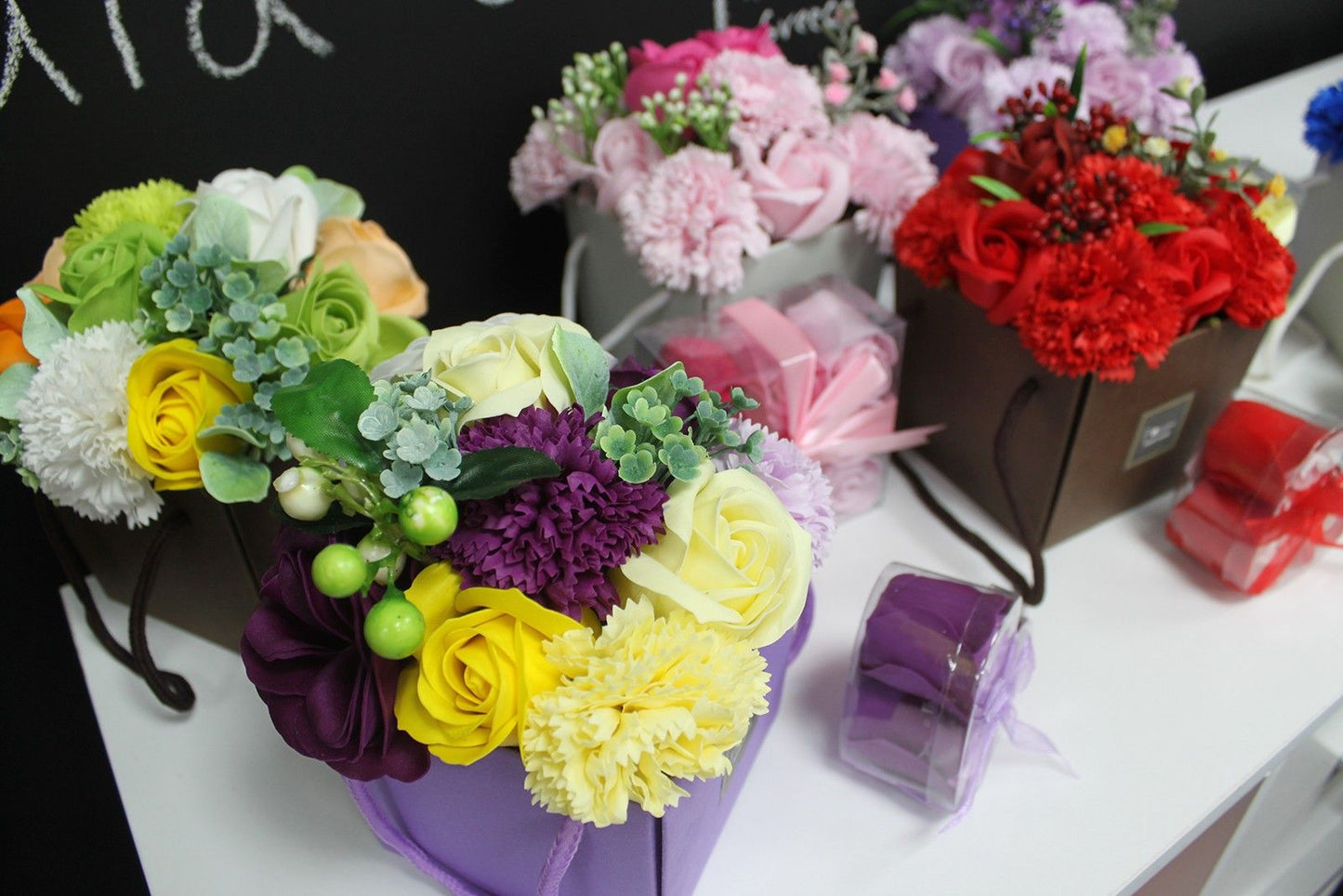 Soap Flower Bouquet - Spring Flowers
