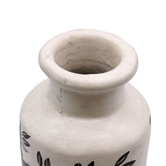 Bamboo Motif Straight Vase - Natural