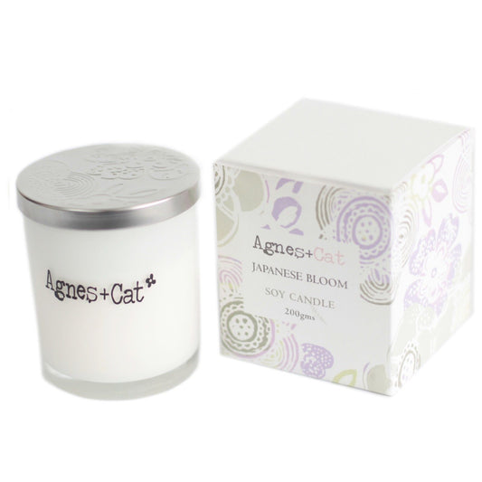 Agnes + Cat Votive Candle - Japanese Bloom