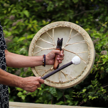 Spirit of the Wolf - Sharman Drum & Stick- Tunable - 40cm