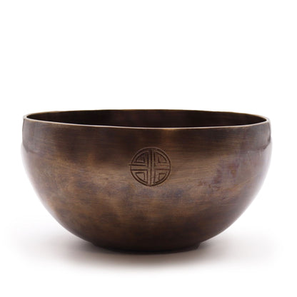 Large Indian Moon Phase Singing Bowl - (approx 850g) - 17cm