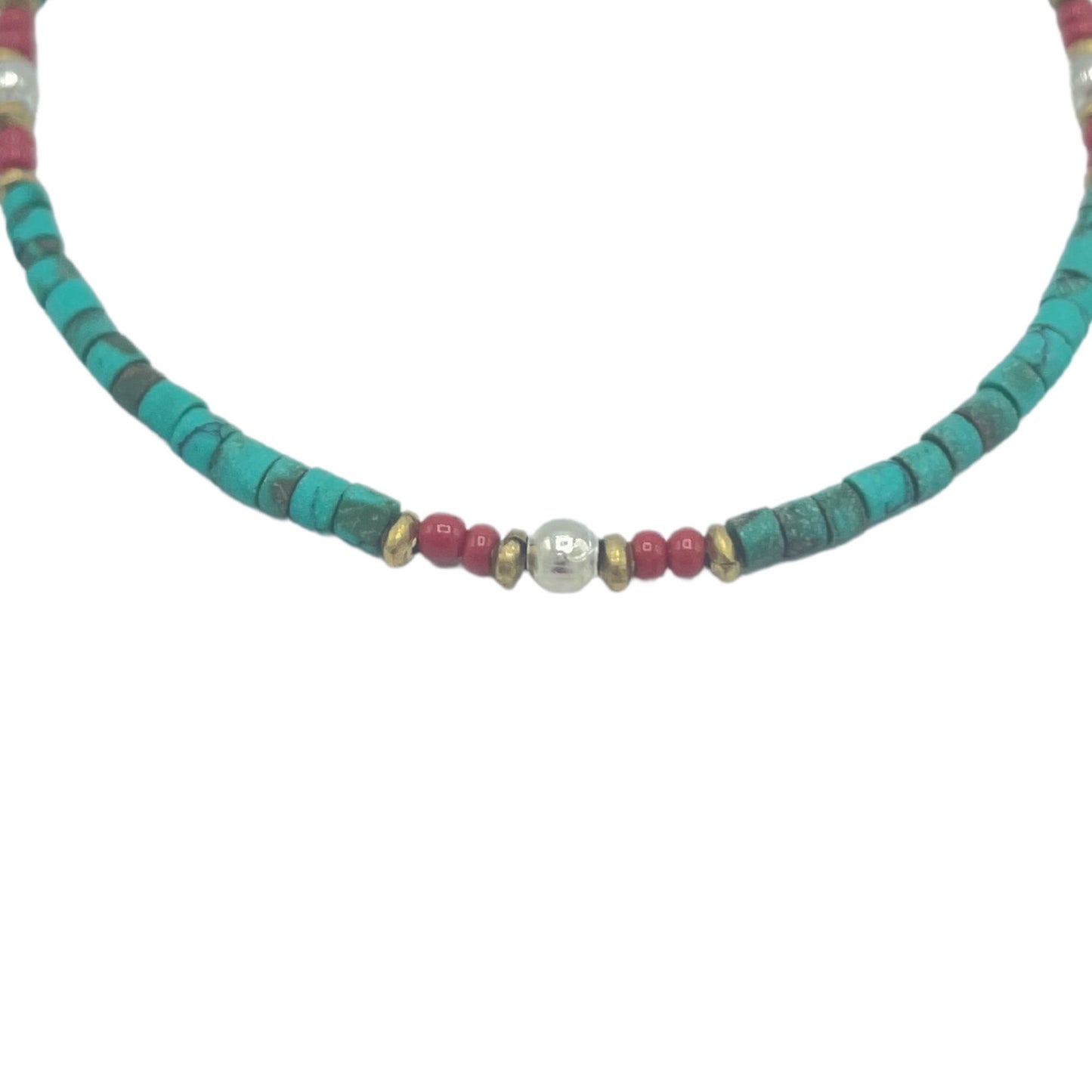 Nepalese Extra Fine Gem Bracelet - Turquoise Beads