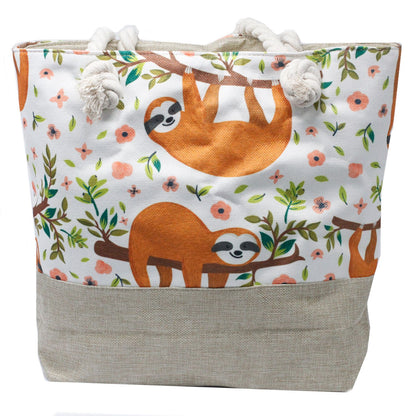 Rope Handle Bag - Sloths