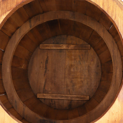 Beer Barrel Table – Natural Wood 60 x 48.5 cm